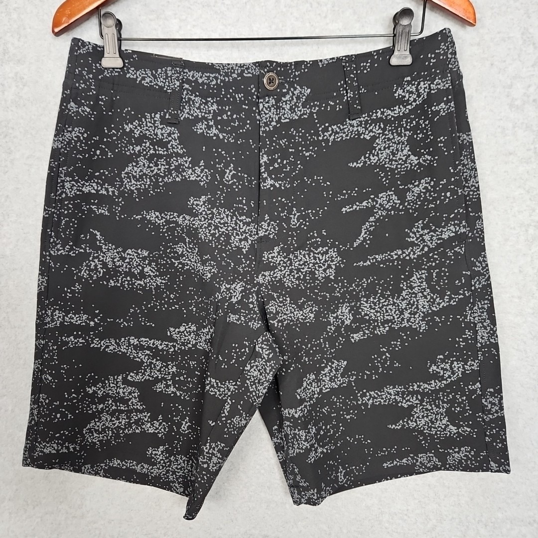 Under Armour Storm Men's Size 32 Black Ua Golf 10" Printed Shorts New